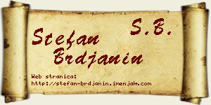 Stefan Brđanin vizit kartica